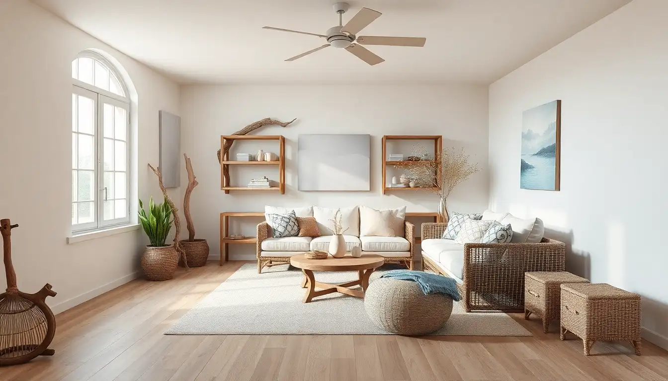 1. Driftwood Accents for Authentic Seaside Style