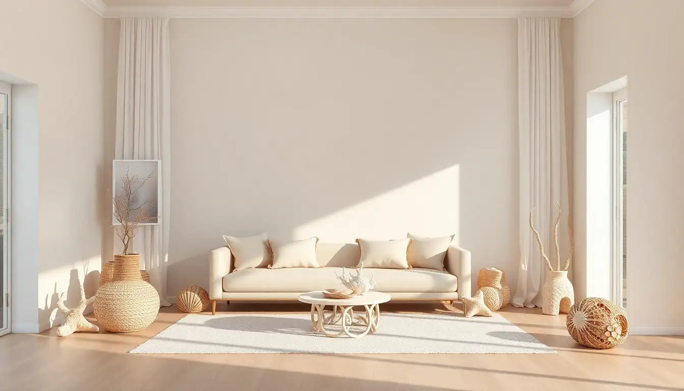 2. Bringing the Outdoors In: Seashell and Coral Decor