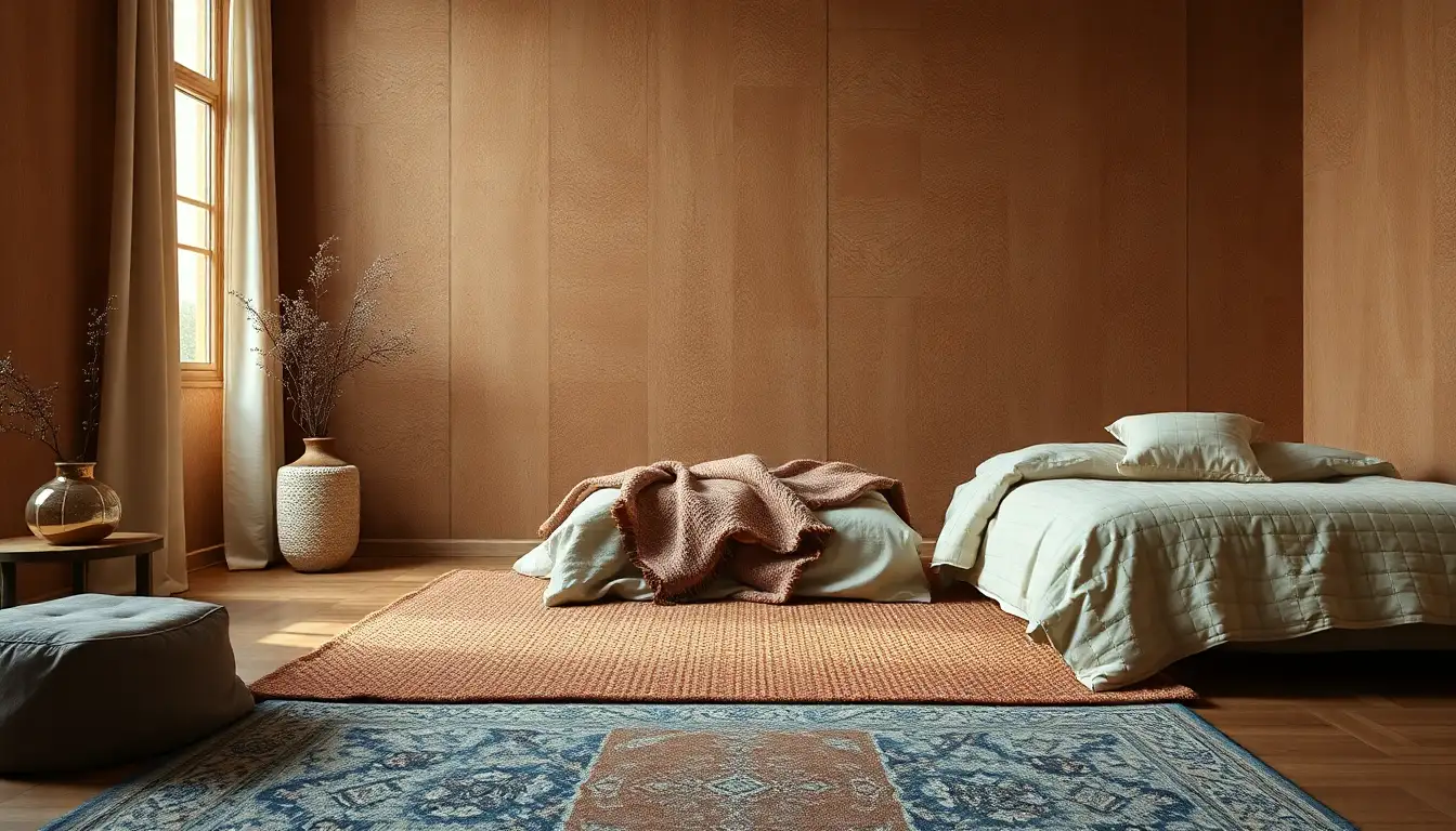 7 Emo Room Aesthetic Ideas to Transform Your Dark Space 11 2. Textured Layers: Bedding and Rugs