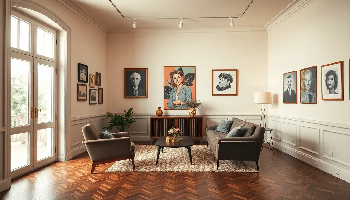 4. Vintage Poster Gallery Walls