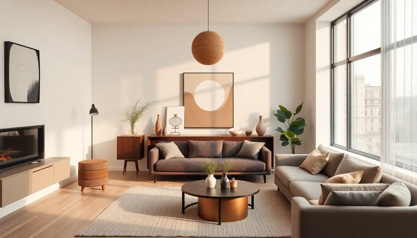 5. Earthy Accents: The Minimalist's Choice