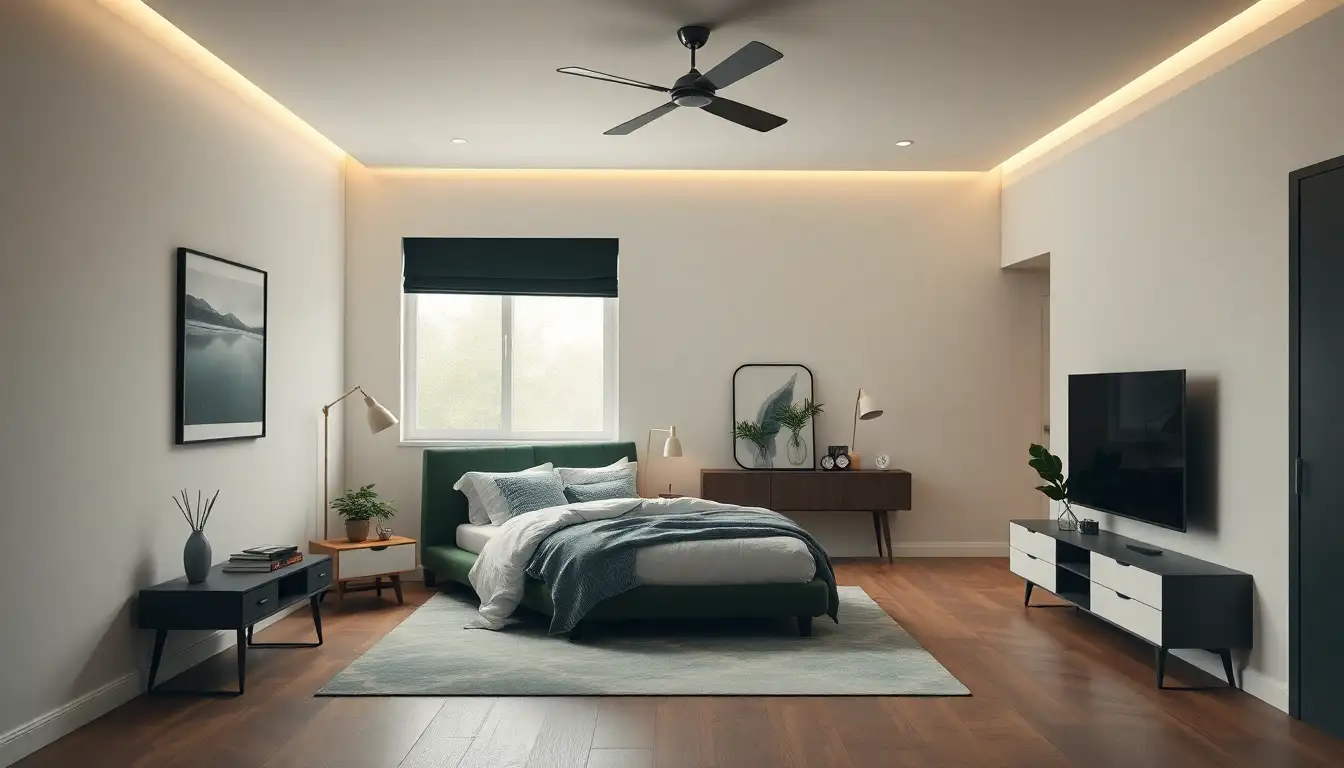 dark green room aesthetic