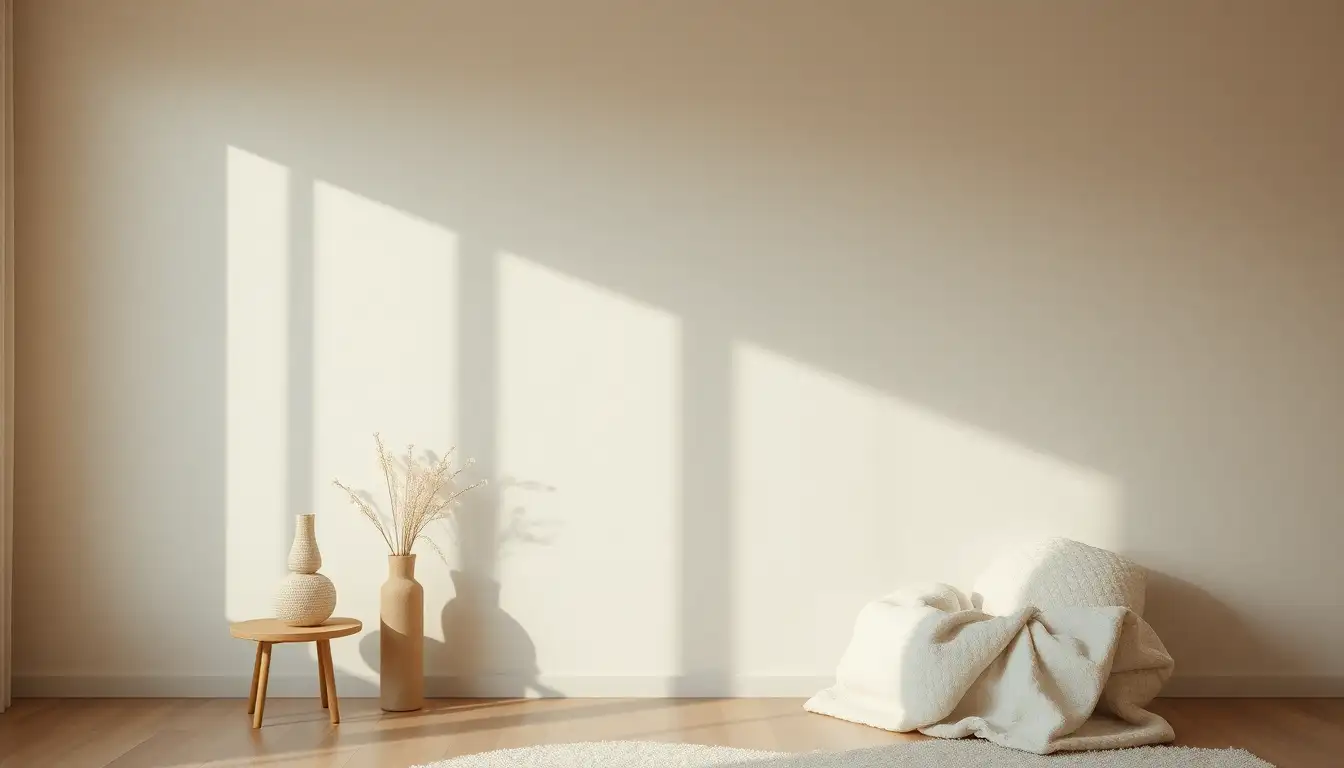 Corner decor piece with focus on texture and softness