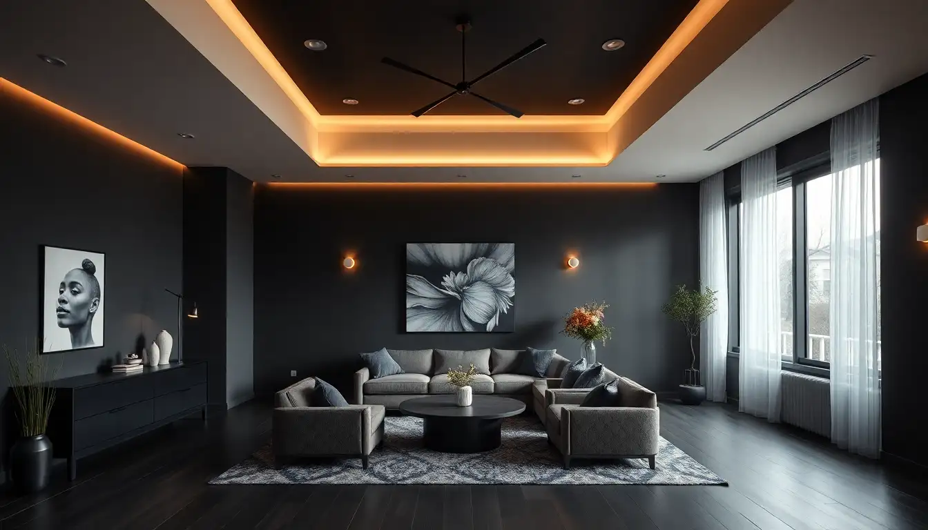 Detailed view of 11. Common Mistakes to Avoid in Black Room Design for black aesthetic room