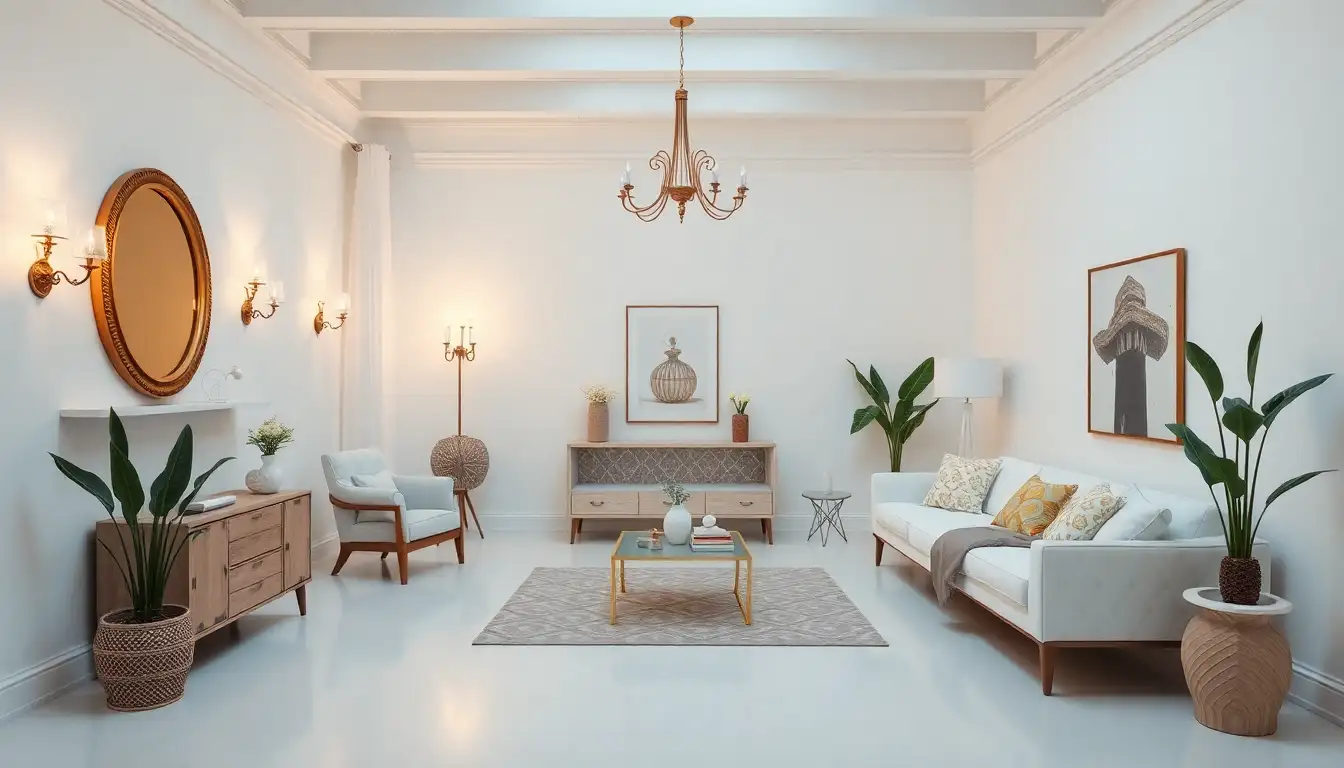 Detailed view of Accessorizing a White Room for Charm for aesthetic white rooms