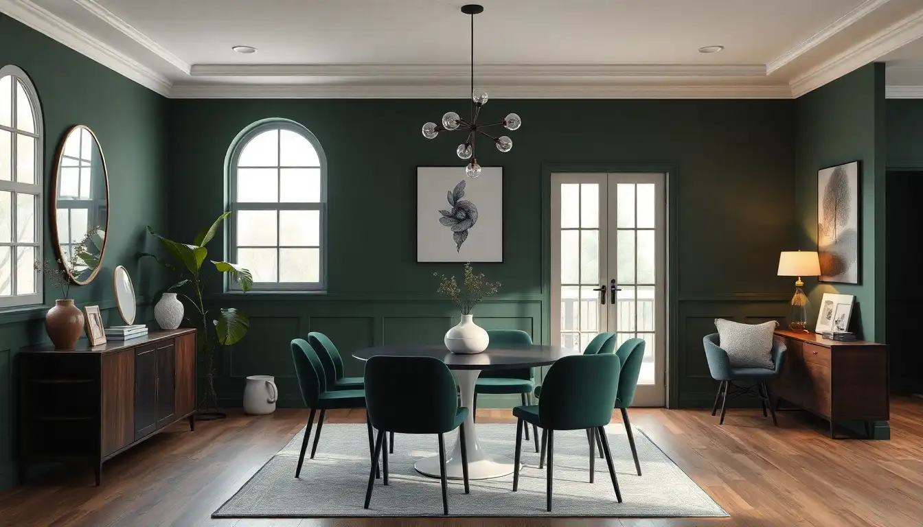 dark green room aesthetic