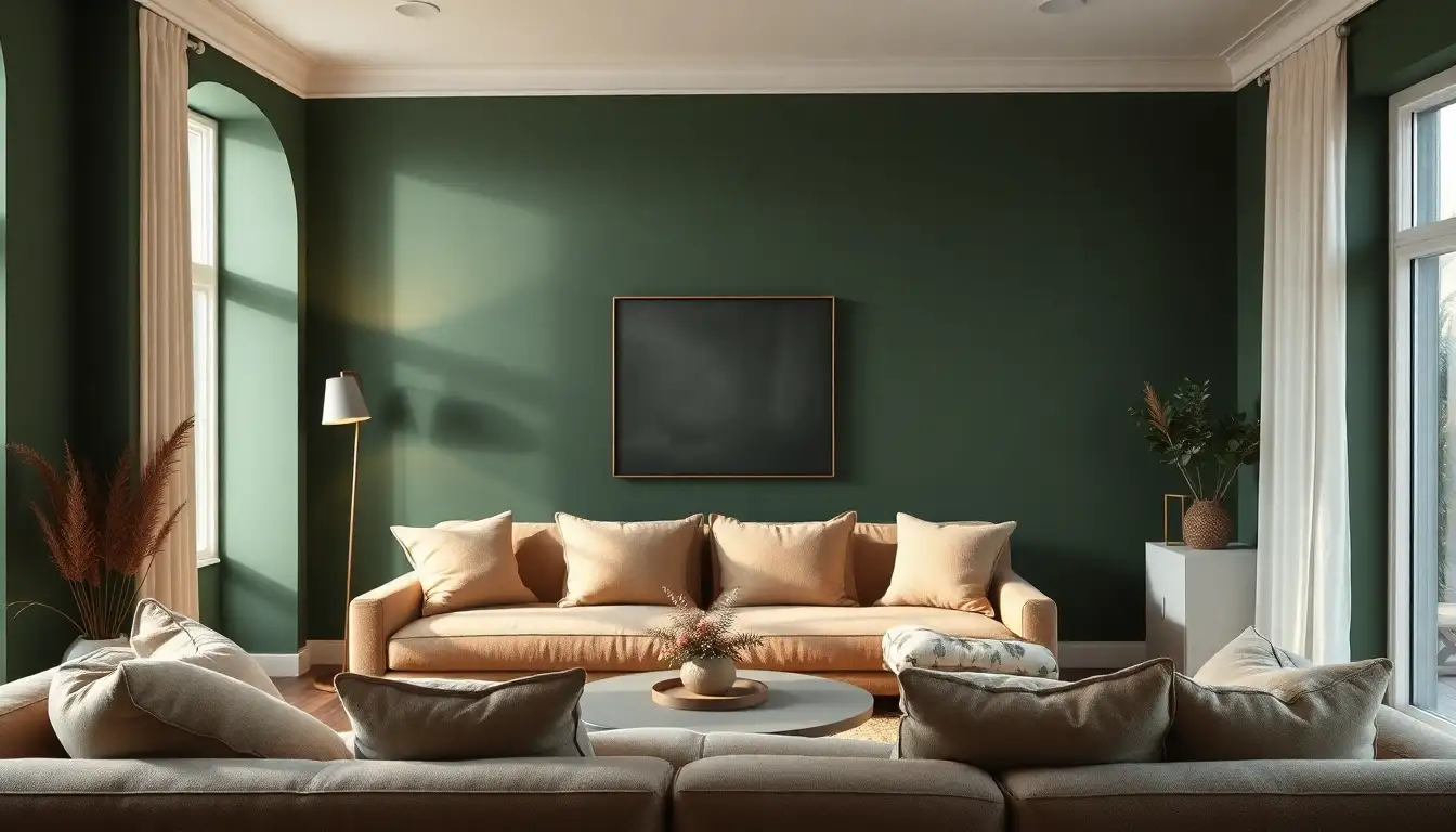 dark green room aesthetic