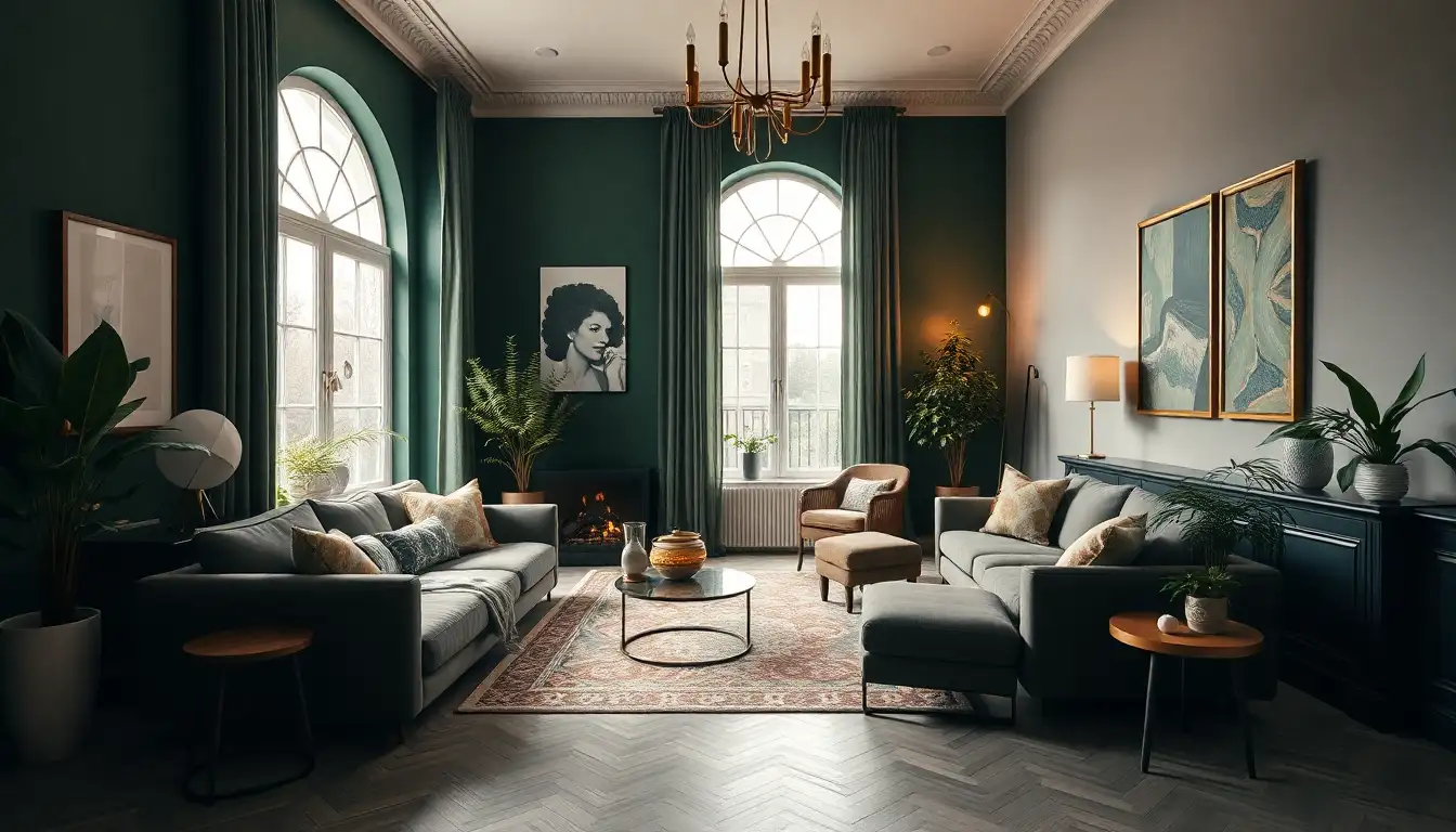 dark green room aesthetic