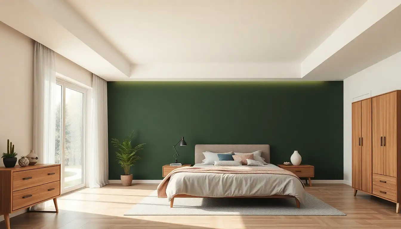 dark green room aesthetic