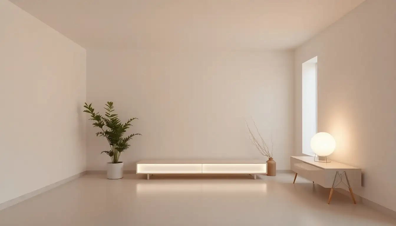 11 Chill Aesthetic Room with LED Lights Vibes for Ultimate Relaxation 4 Minimalist room with LED accents