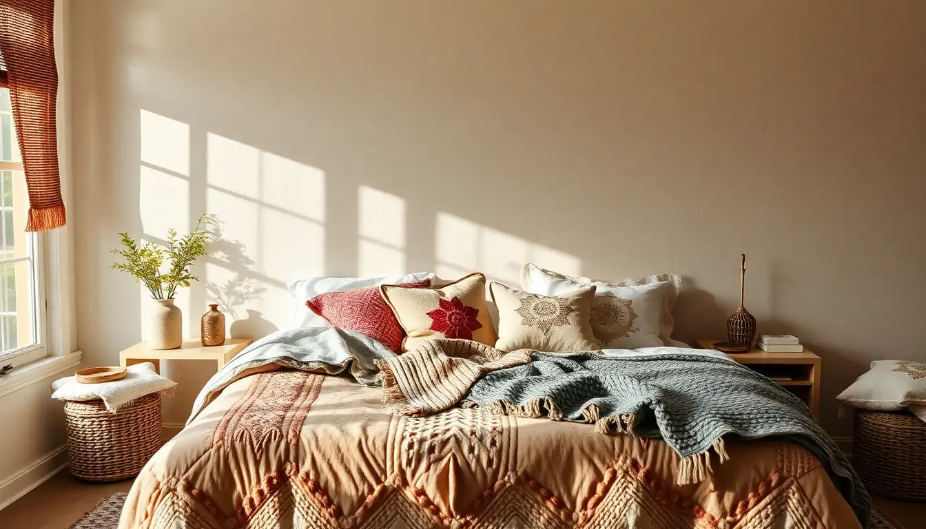 Kidcore Bedrooms - 11 Ideas to Spark Creative Joy 4 Rich textures in kidcore bedroom with patchwork