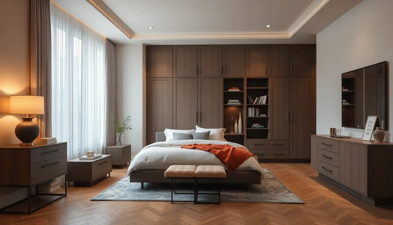 Smart bedroom storage solutions that blend style and function