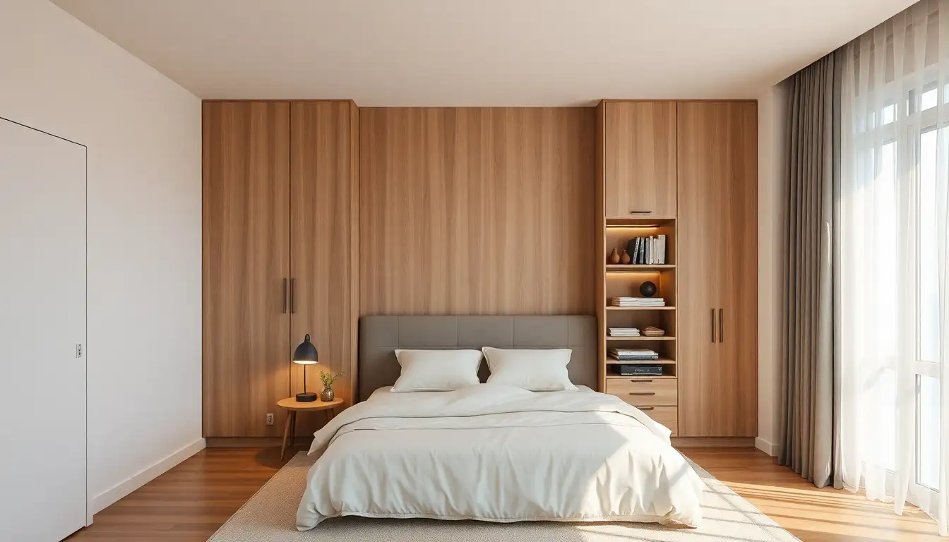 9 Dreamy Ideas for a Cute Korean Aesthetic Bedroom in 2026 3 Smart storage in Korean bedroom