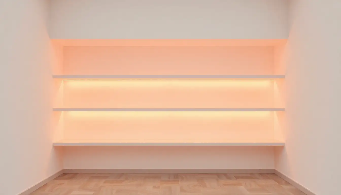 11 Chill Aesthetic Room with LED Lights Vibes for Ultimate Relaxation 1 Soft glowing LED lights in a pastel room setup