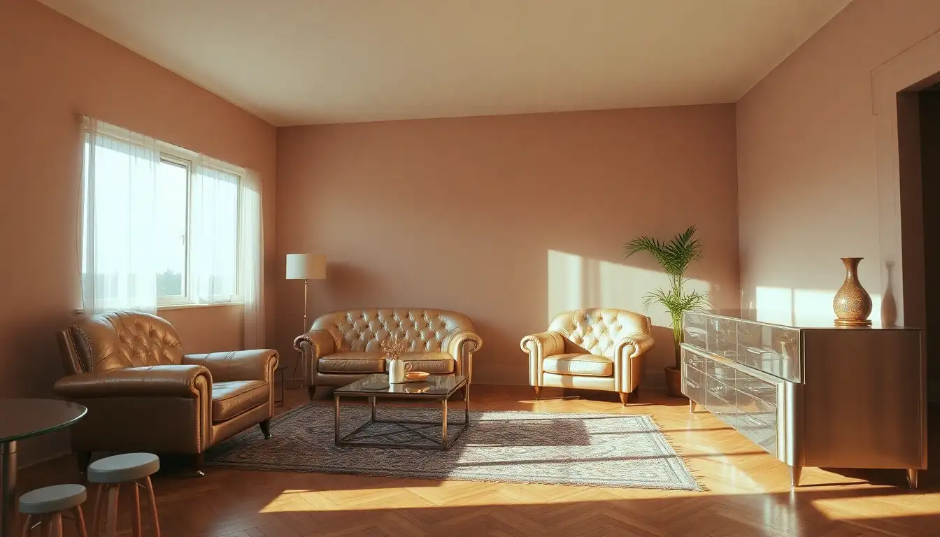 11 Timeless 80s Bedroom Aesthetic Style Ideas You'll Love Today 2 Vintage 1980s furniture with metallic accents