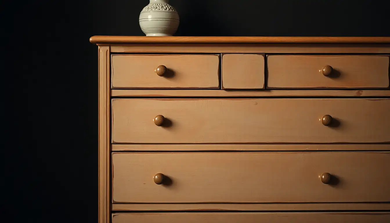 Vintage dresser with distressed finish