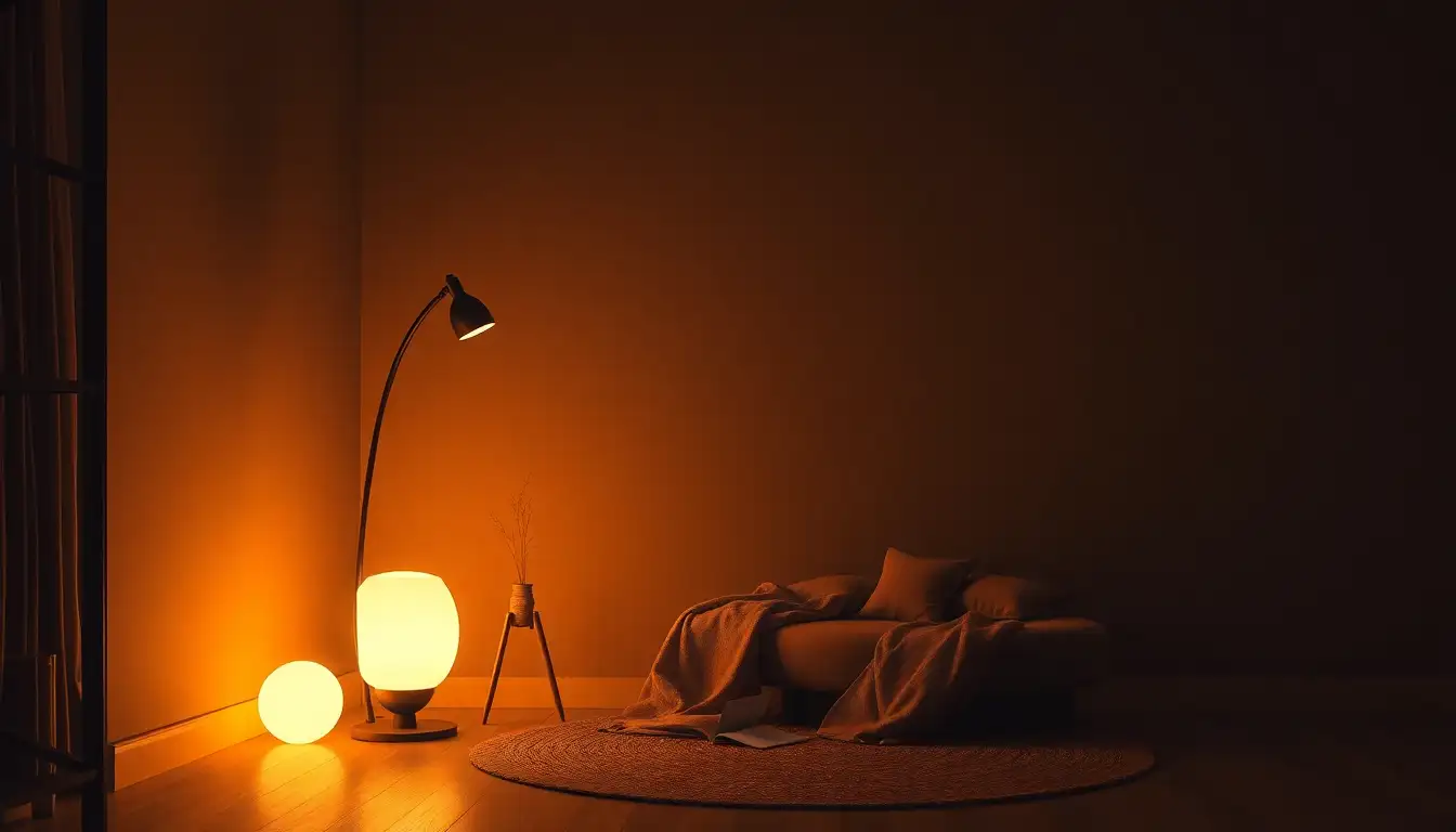 Cozy Reading Glow Cozy dark reading nook with glow lighting